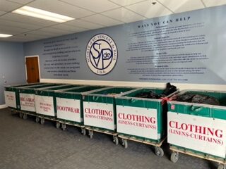 SVdP clothing processing facilities