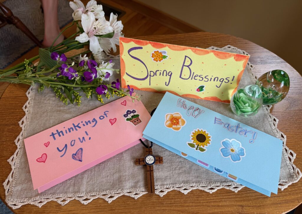 Hand-made greeting Easter greeting cards